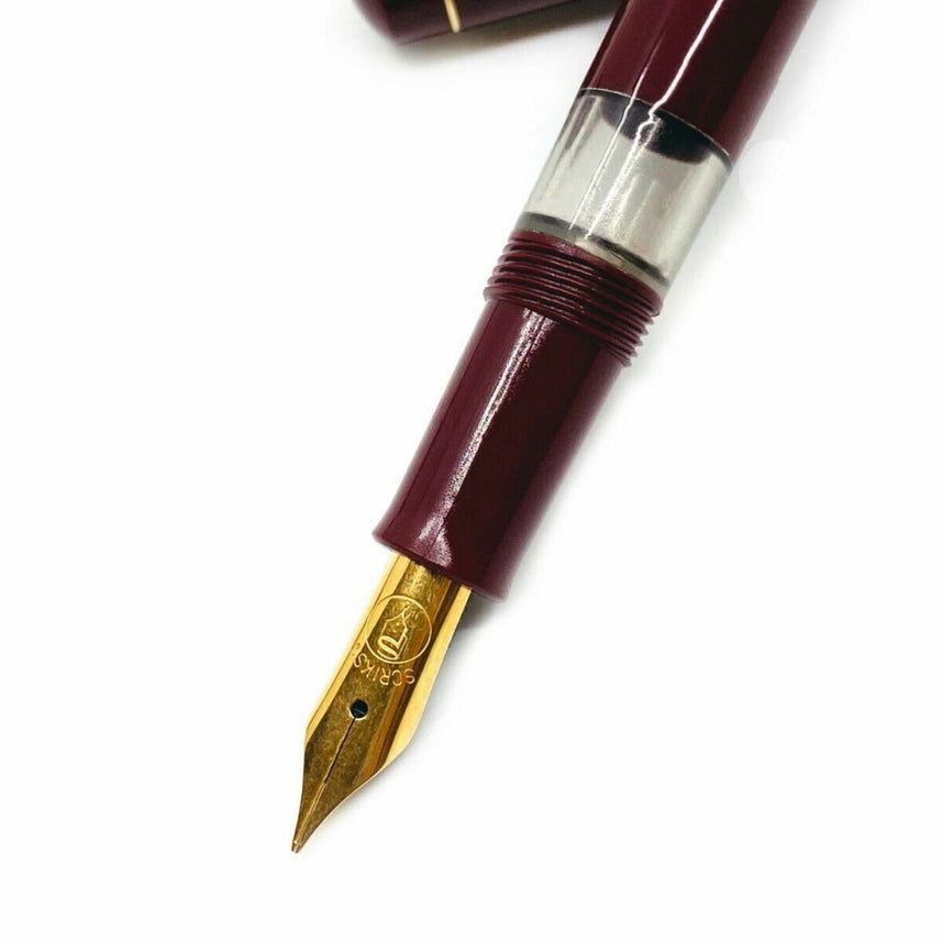 Scrikss | 419 Legendary | Classic | Fountain Pen | Burgundy Barrel - penpencilink