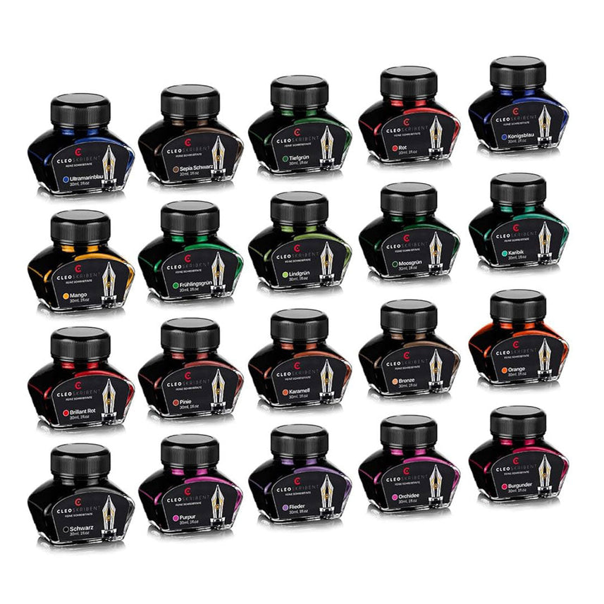 Cleo Skribent | Black Fountain Pen | Ink Bottle | 30 ml