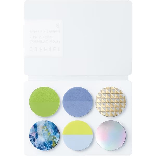COFFRET Cosmetic Motif Film Stickers Circle / KING JIM