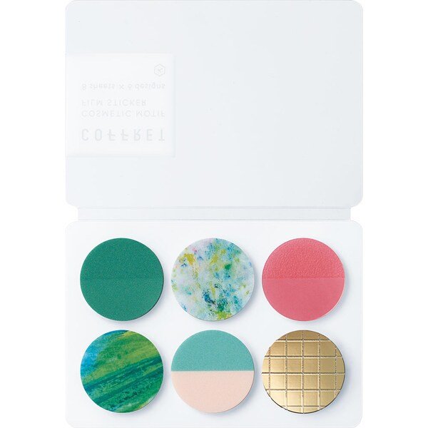 COFFRET Cosmetic Motif Film Stickers Circle / KING JIM
