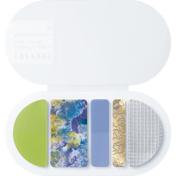 COFFRET Cosmetic Motif Film Stickers Round / KING JIM