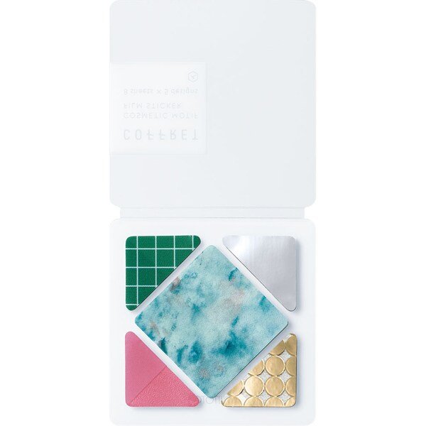 COFFRET Cosmetic Motif Film Stickers Square / KING JIM