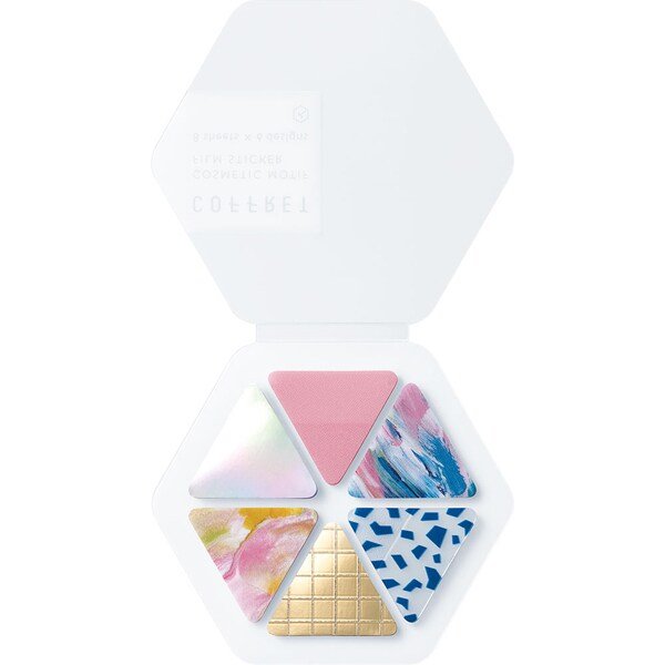 COFFRET Cosmetic Motif Film Stickers Triangle / KING JIM