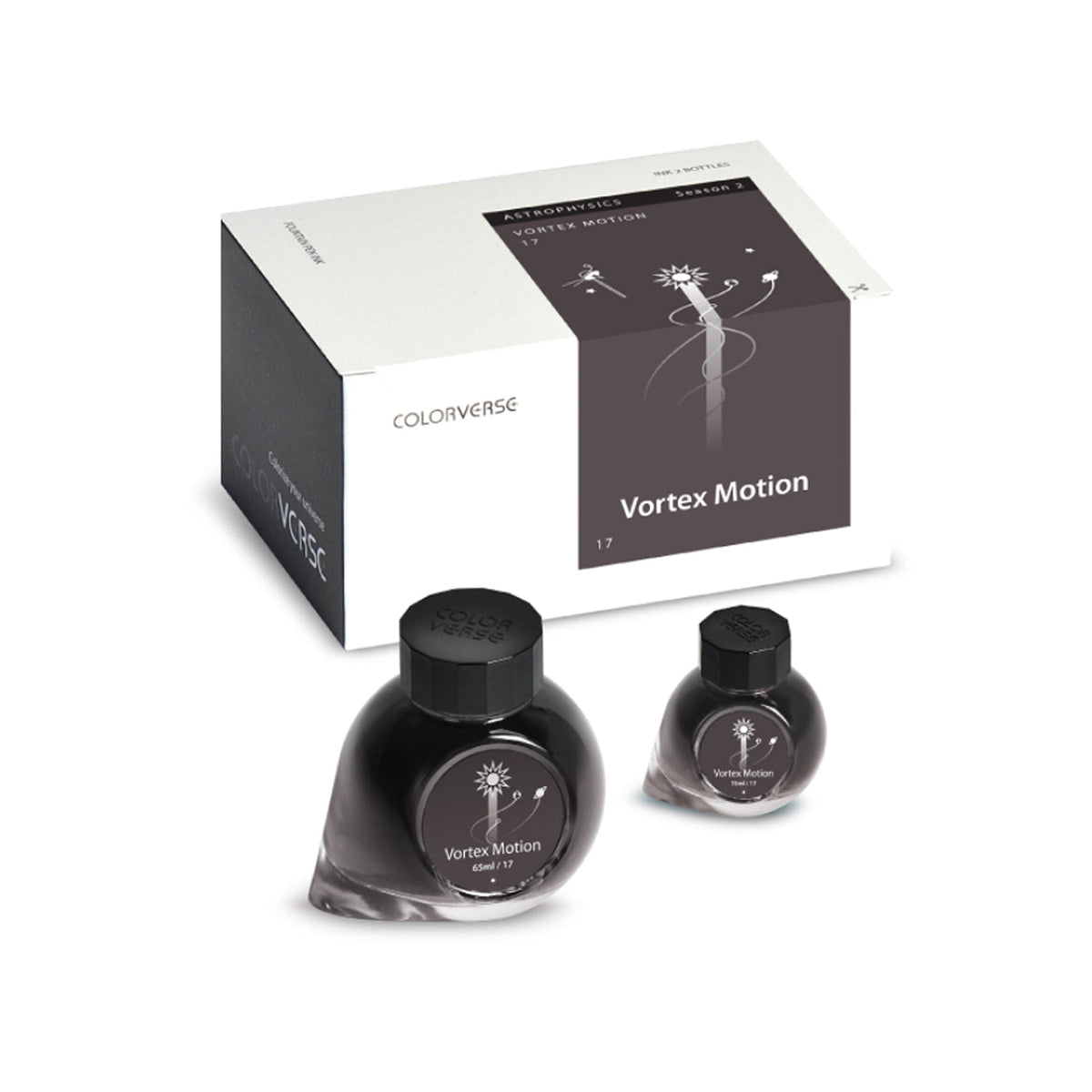 Colorverse Astrophysics Series Vortex Motion Fountain Pen Ink – 65ml & 15ml Set