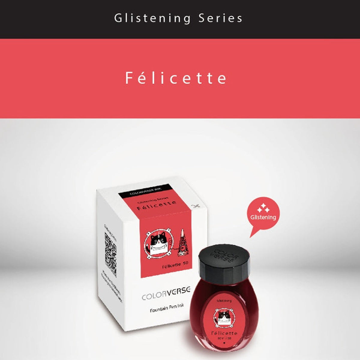 Colorverse Glistening Series Trailblazer In Space Felicette Fountain Pen Ink – 30ml