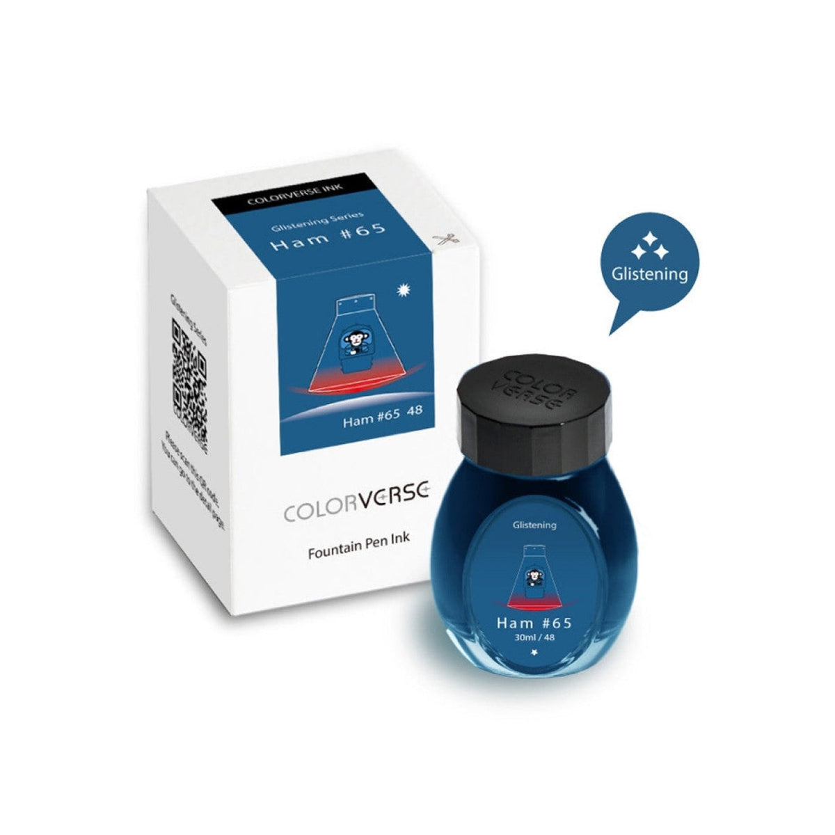 Colorverse Glistening Series Trailblazer In Space HAM 65 Fountain Pen Ink – 30ml