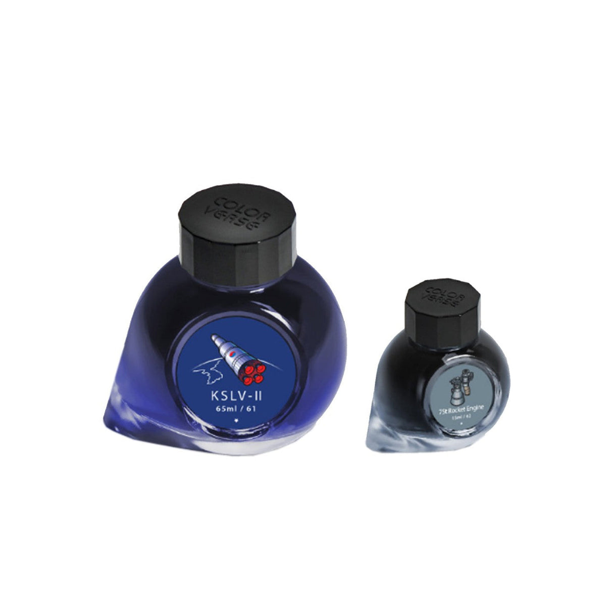 Colorverse KSLV-II & 75t Rocket Engine Special Edition Fountain Pen Ink – 65ml & 15ml Set