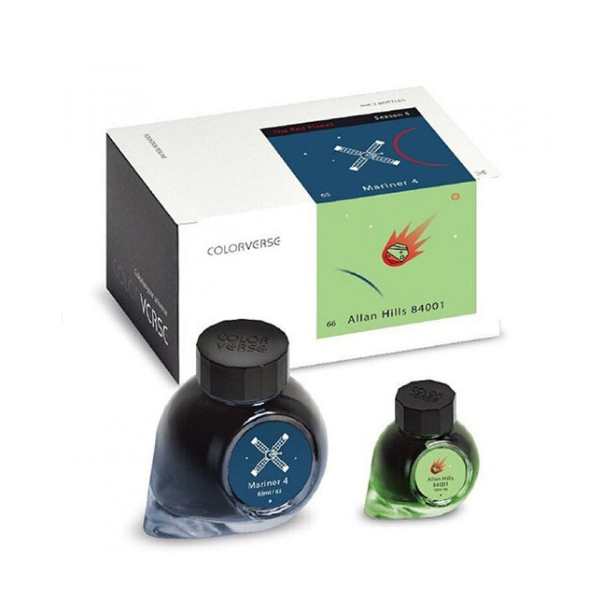 Colorverse The Red Planet Mariner 4 & Allan Hills 84001 Fountain Pen Ink – 65ml & 15ml Set