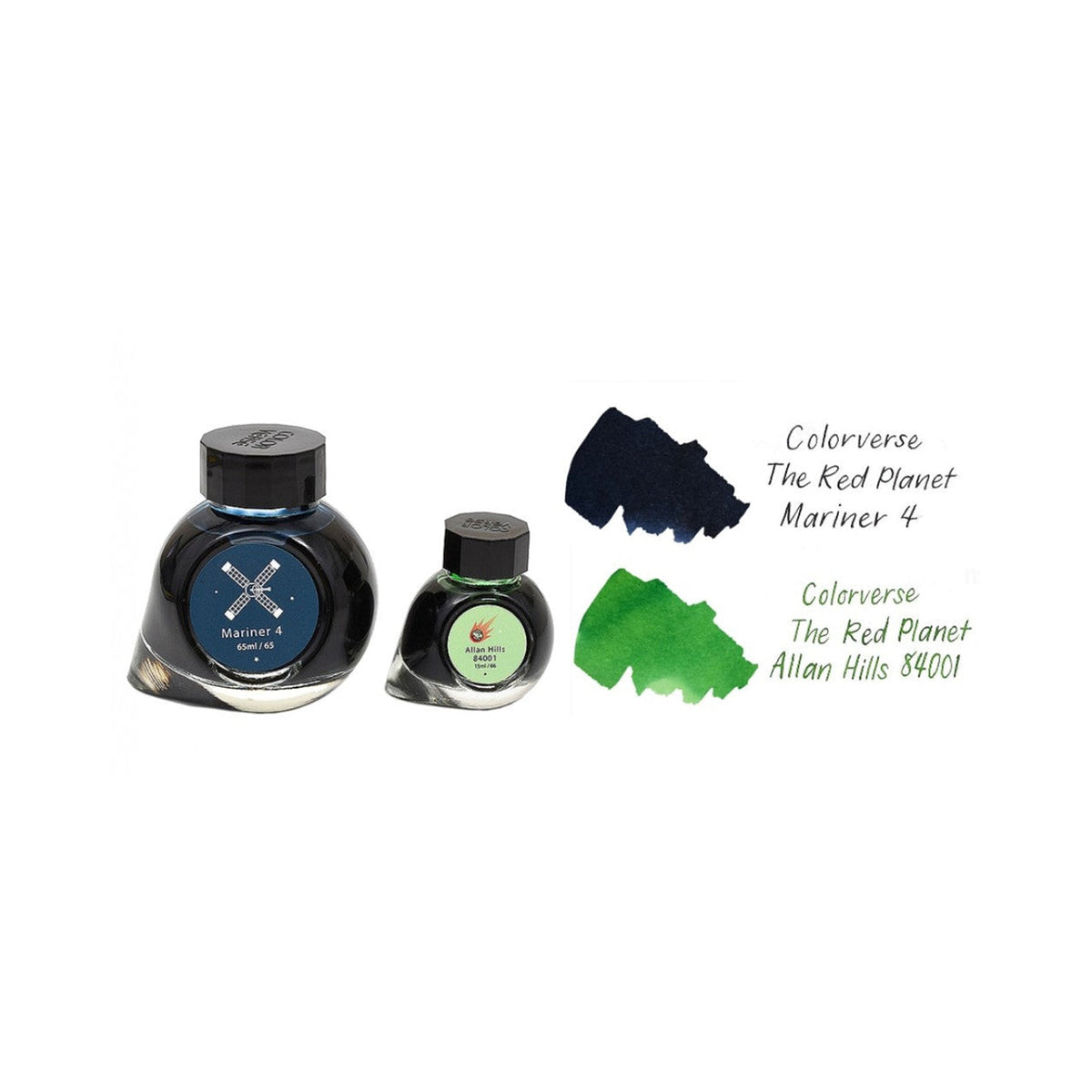 Colorverse The Red Planet Mariner 4 & Allan Hills 84001 Fountain Pen Ink – 65ml & 15ml Set