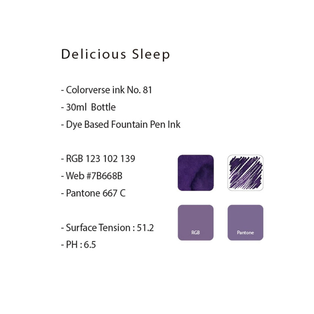 Colorverse Joy In The Ordinary Delicious Sleep Fountain Pen Ink – 30ml