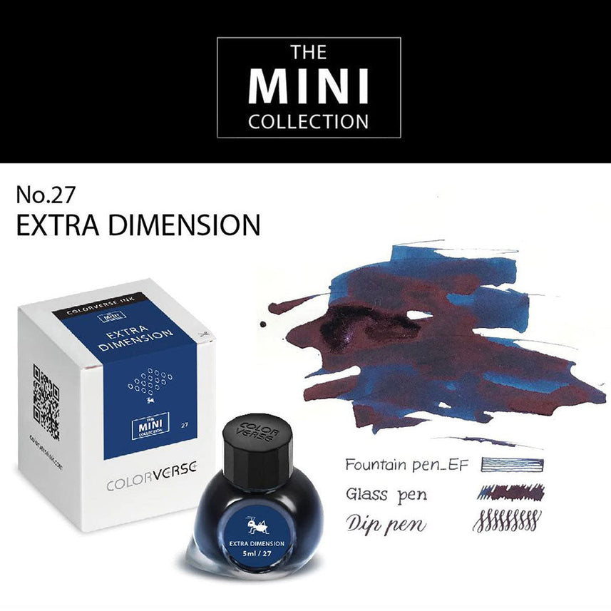 Colorverse Mini | Blue | Fountain Pen Ink Bottled | 5ml | Extra Dimension