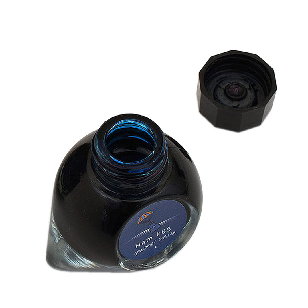 Colorverse Mini | Blue | Fountain Pen Ink Bottled | 5ml | Ham #65 Shimmer