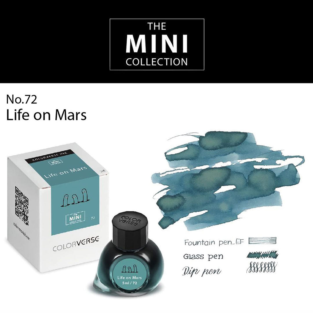 Colorverse Mini | 5ml | Life On Mars | Green | Fountain Pen Ink
