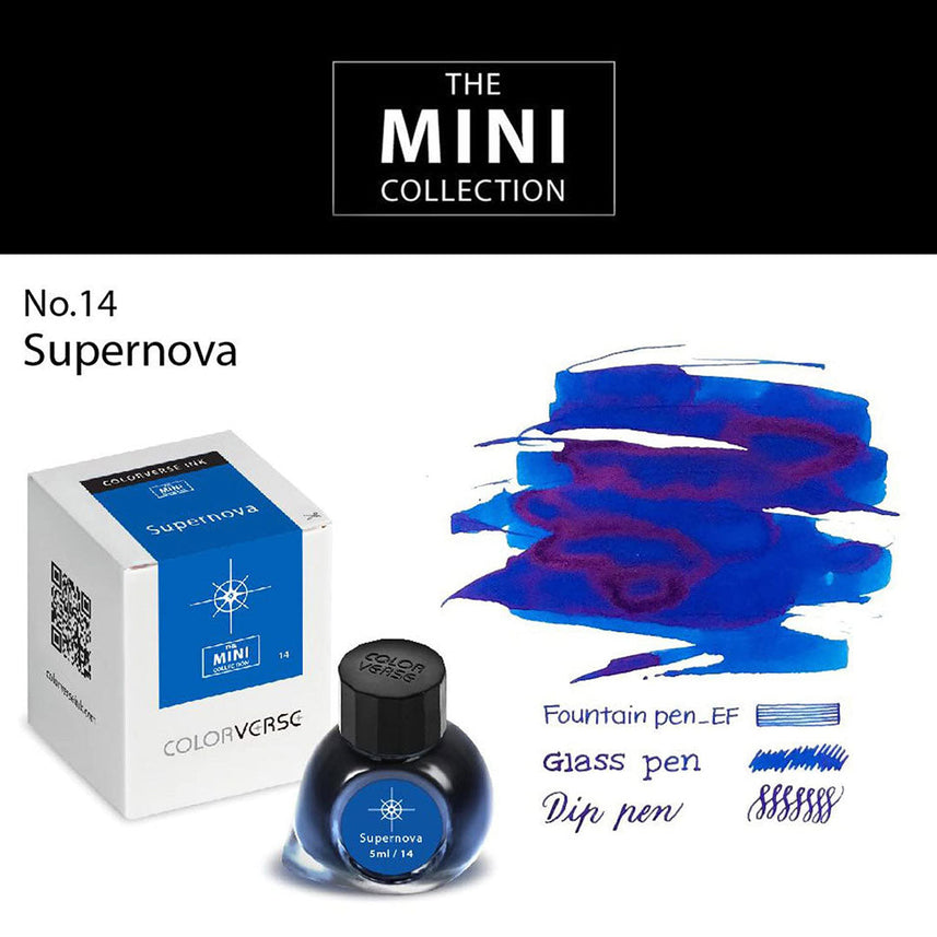 Colorverse Mini | Blue | Fountain Pen Ink Bottled | 5ml | Supernova