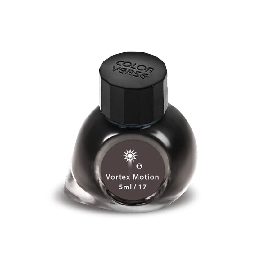 Colorverse Mini | Black | Fountain Pen Bottled Ink | 5ml | Vortex Motion