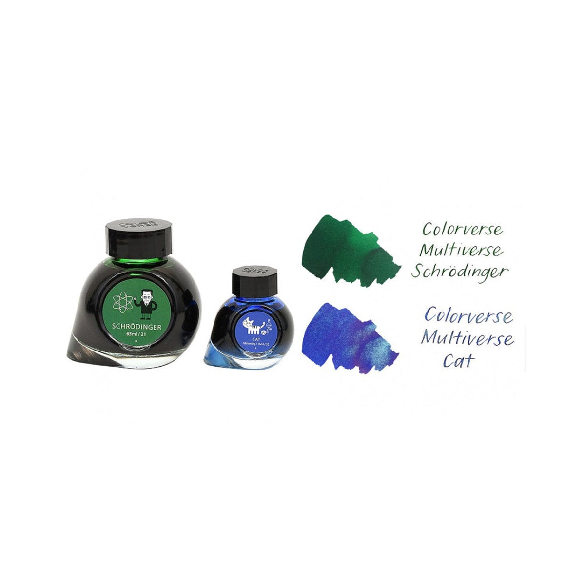 Colorverse Multiverse Series Schrodinger & Cat Fountain Pen Ink – 65ml & 15ml Set