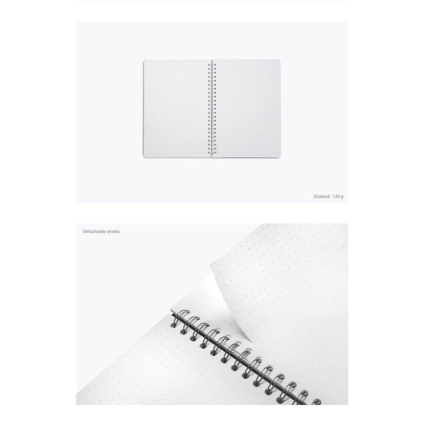 Colorverse | Nebula | Casual Series | Spiral Bound Notebook | Dotted | Dark Navy