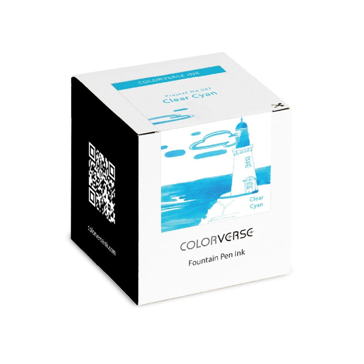 Colorverse Project Series Clear Cyan Fountain Pen Ink – 65ml