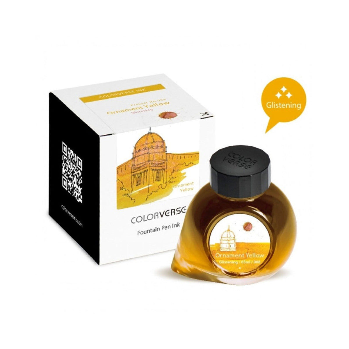 Colorverse Project Series Ornament Yellow Fountain Pen Ink – 65ml