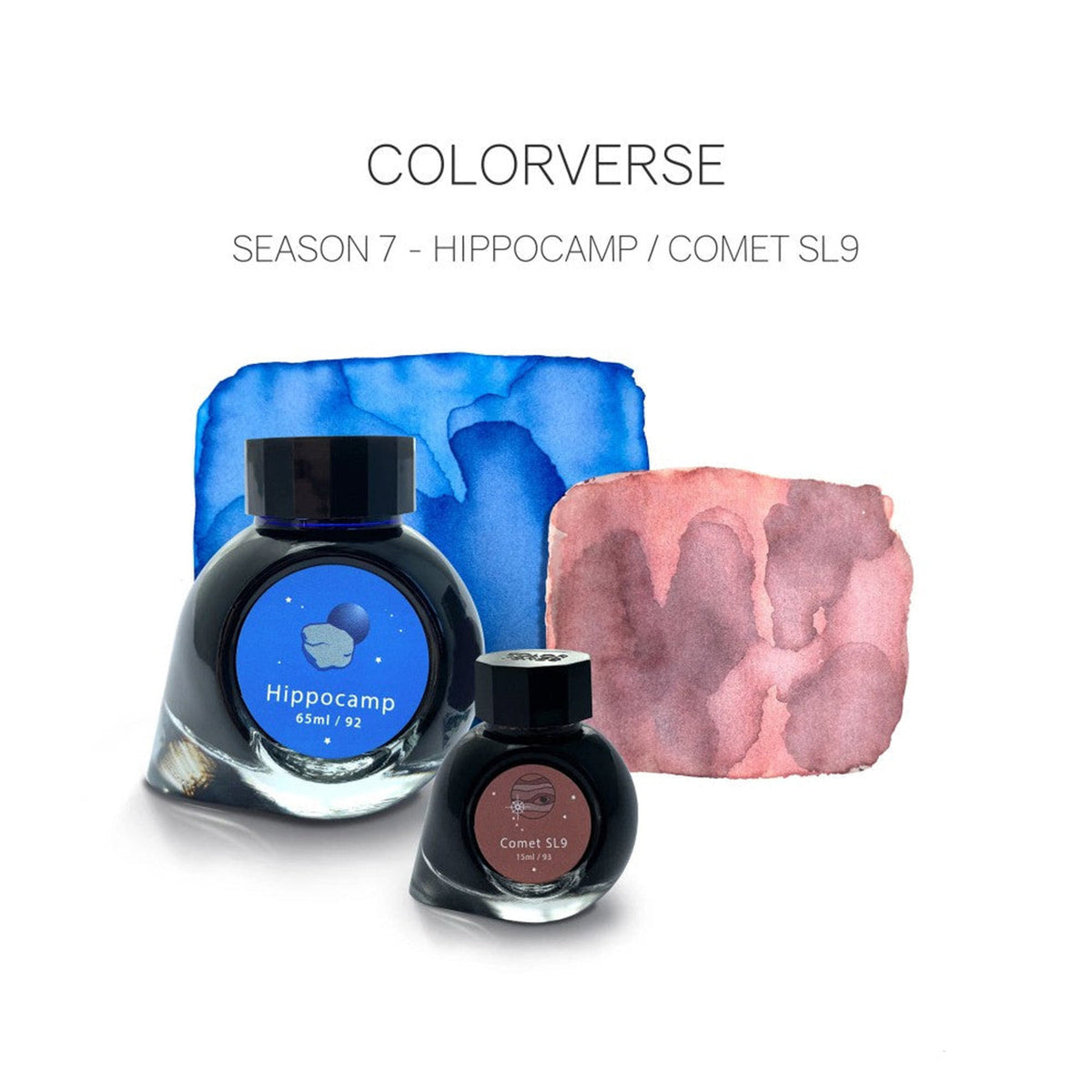 Colorverse Eye On The Universe Hippocamp & Comet SL9 Fountain Pen Ink – 65ml & 15ml Set