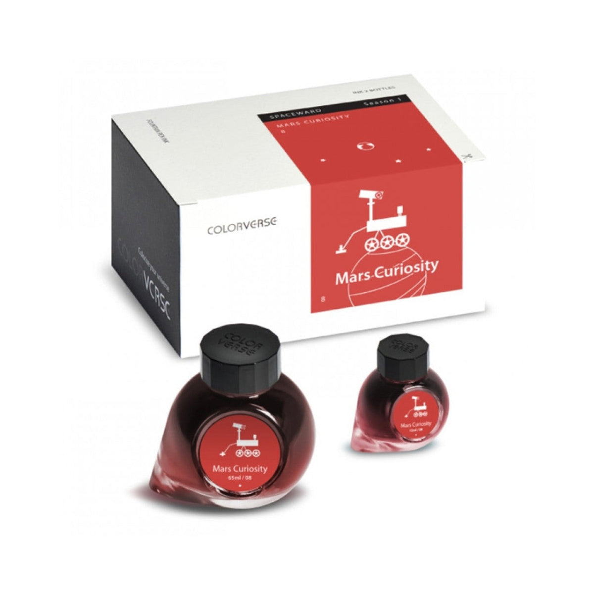 Colorverse Spaceward Series Mars Curiosity Fountain Pen Ink – 65ml & 15ml Set