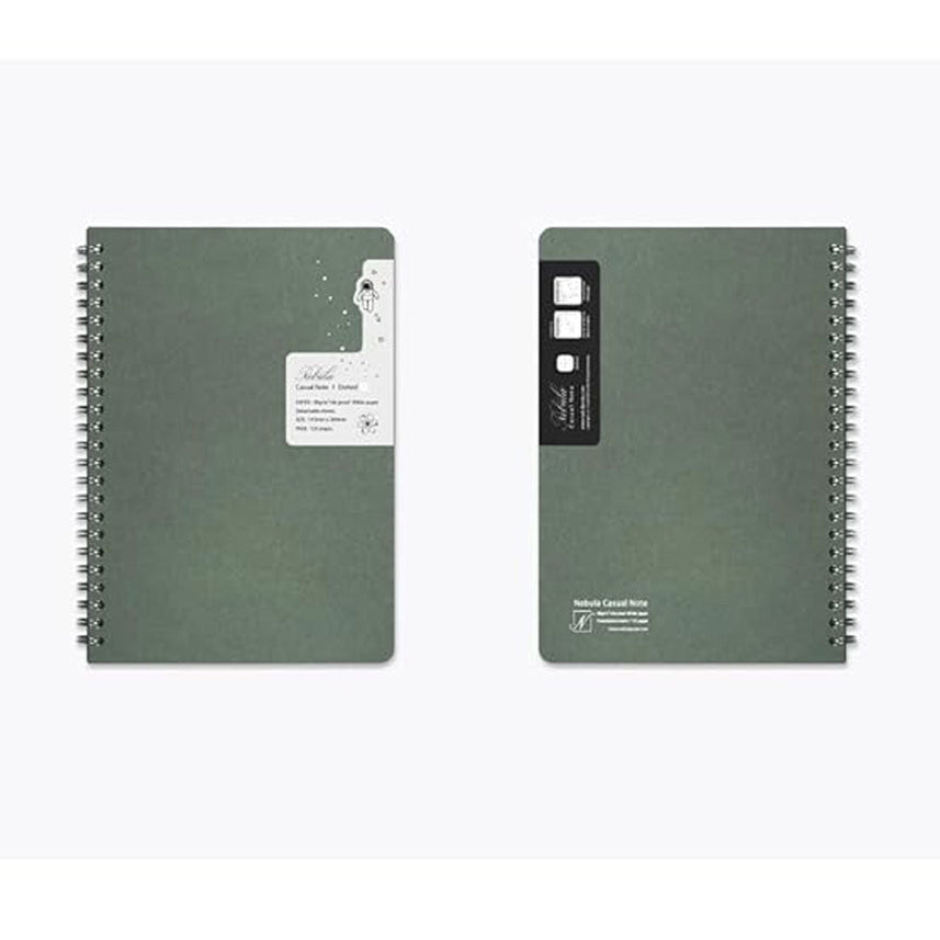Colorverse | Spiral Bound Note Book | Notebook | Oil Green