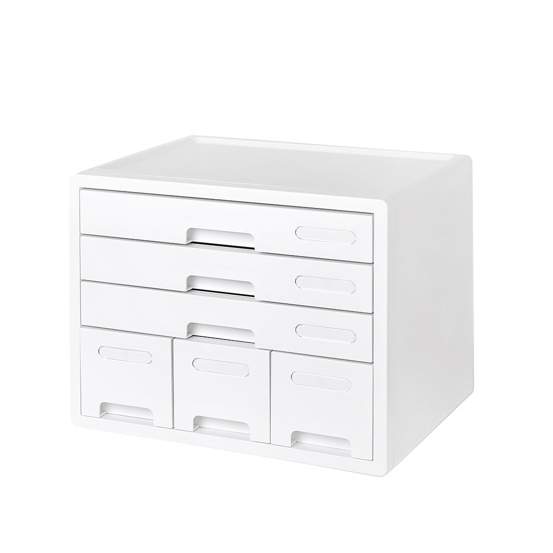 Sysmax | Combo File Cabinet| 6 Drawers| Organizer | White