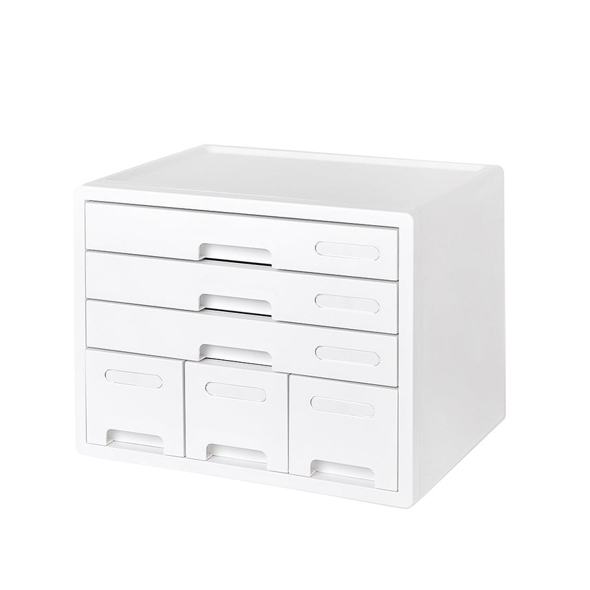 Sysmax 6 Drawers Combo File Cabinet - White