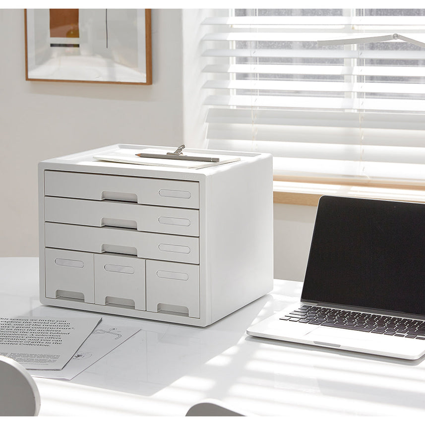 Sysmax 6 Drawers Combo File Cabinet - Mint