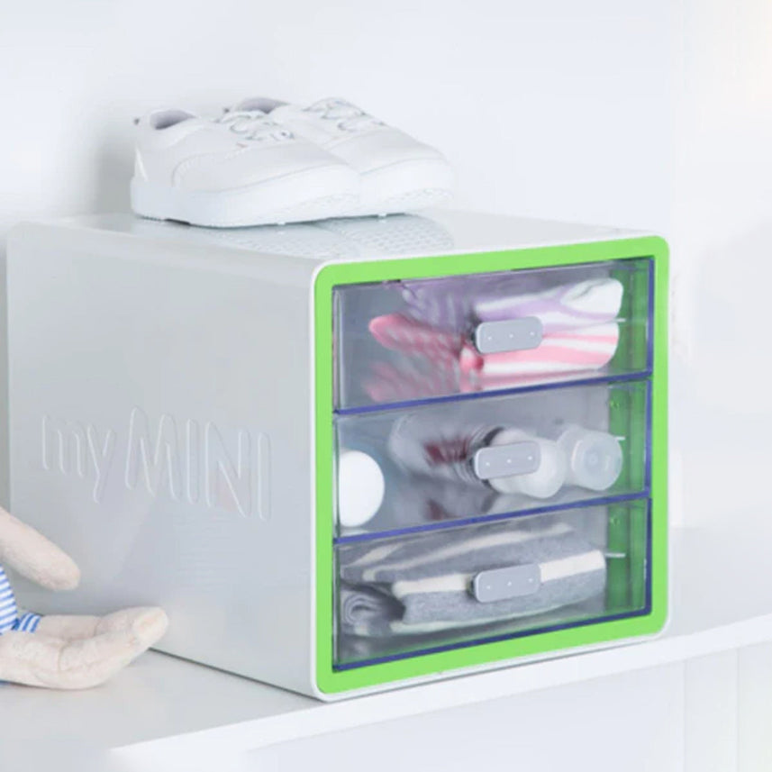 Litem | Multi Utility Storage Cabinet | 5 Drawers | Organiser |Green | My Room | For Office & Home