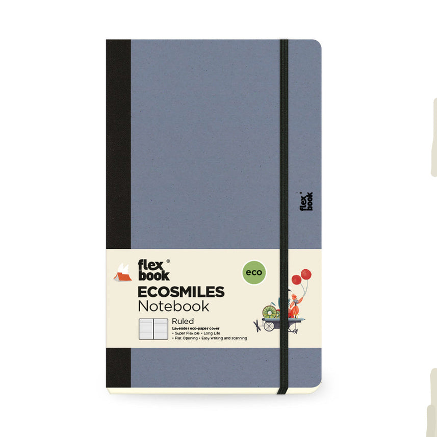 Flexbook | Ruled | Medium A5 Size Notebook | Lavender | Ecosmiles Eco Series