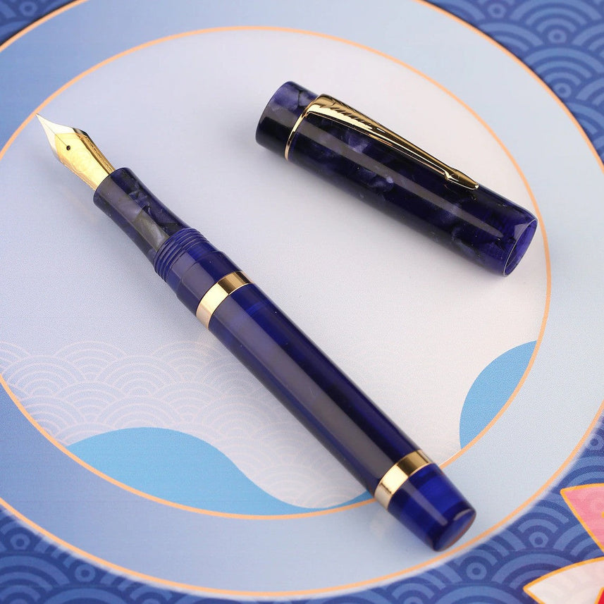 Moonman M700 Fountain Pen – BOCK Fine Nib, Acrylic Writing Pen with Converter