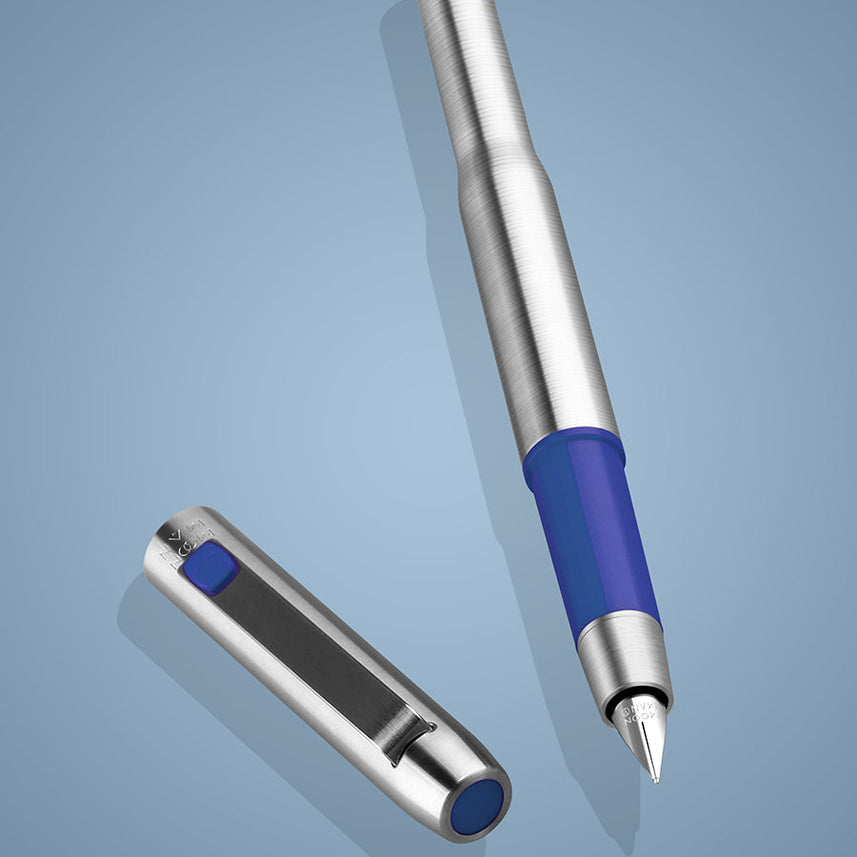 Moonman B25 Spades Ares Fountain Pen – Fine Nib (0.5mm), Stainless Steel