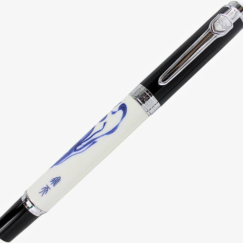 Jinhao 8802 Fountain Pen, Fairy Maiden Painting, Medium Nib, Elegant Writing Pen