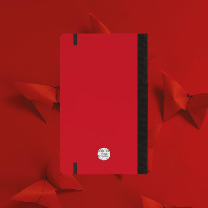 Flexbook | Dotted | Medium A5 Size Notebook | Red | 60 Years Special Edition