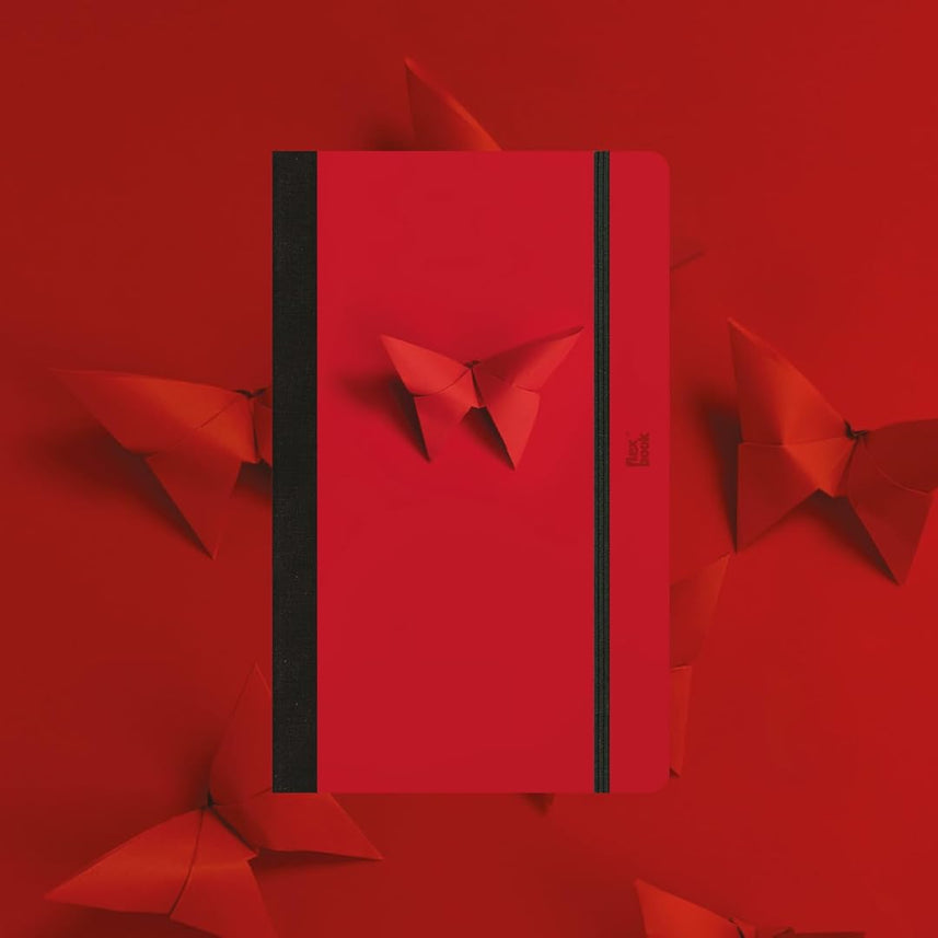 Flexbook | Dotted | Medium A5 Size Notebook | Red | 60 Years Special Edition