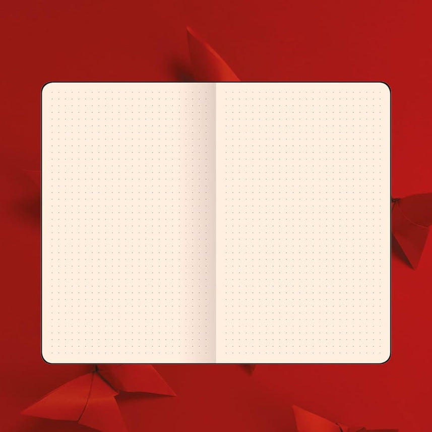 Flexbook | Dotted | Medium A5 Size Notebook | Red | 60 Years Special Edition
