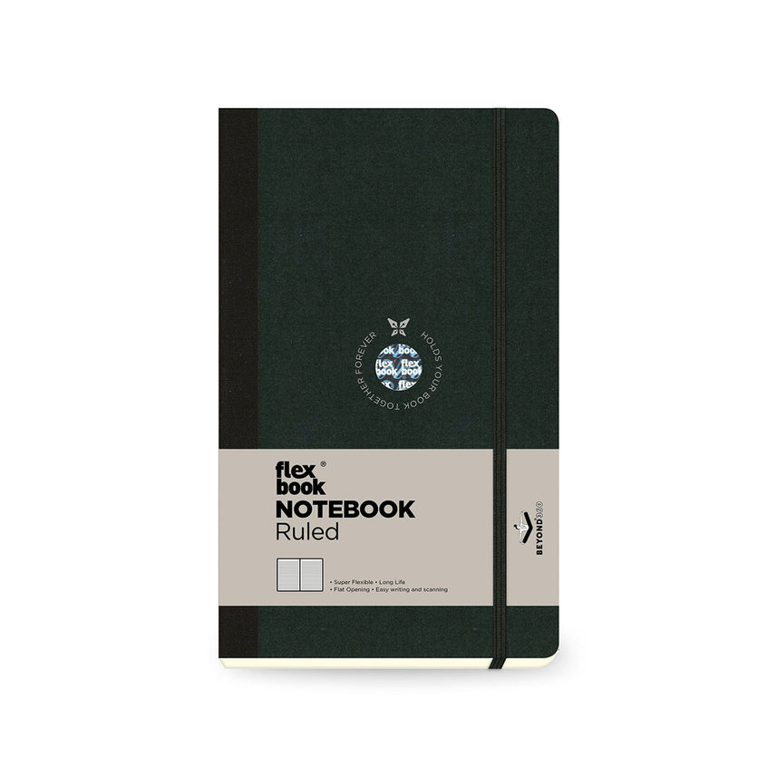 Flexbook | Ruled | Medium A5 Size Notebook | Black | Flex Global