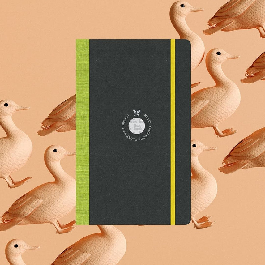 Flexbook | Open Date | Medium A5 Size Planner | Light Green | Flex Global