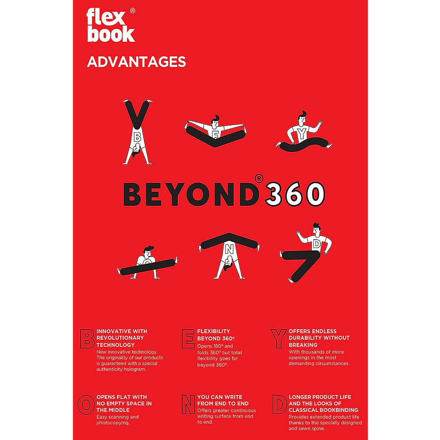 Flexbook | Open Date | Large B5 Size Planner | Orange | Flex Global