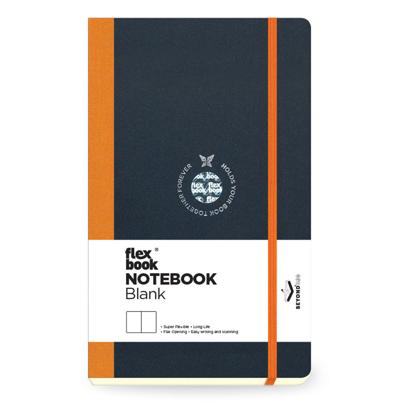 Flexbook | Plain | Medium A5 Size Notebook | Orange | Flex Global
