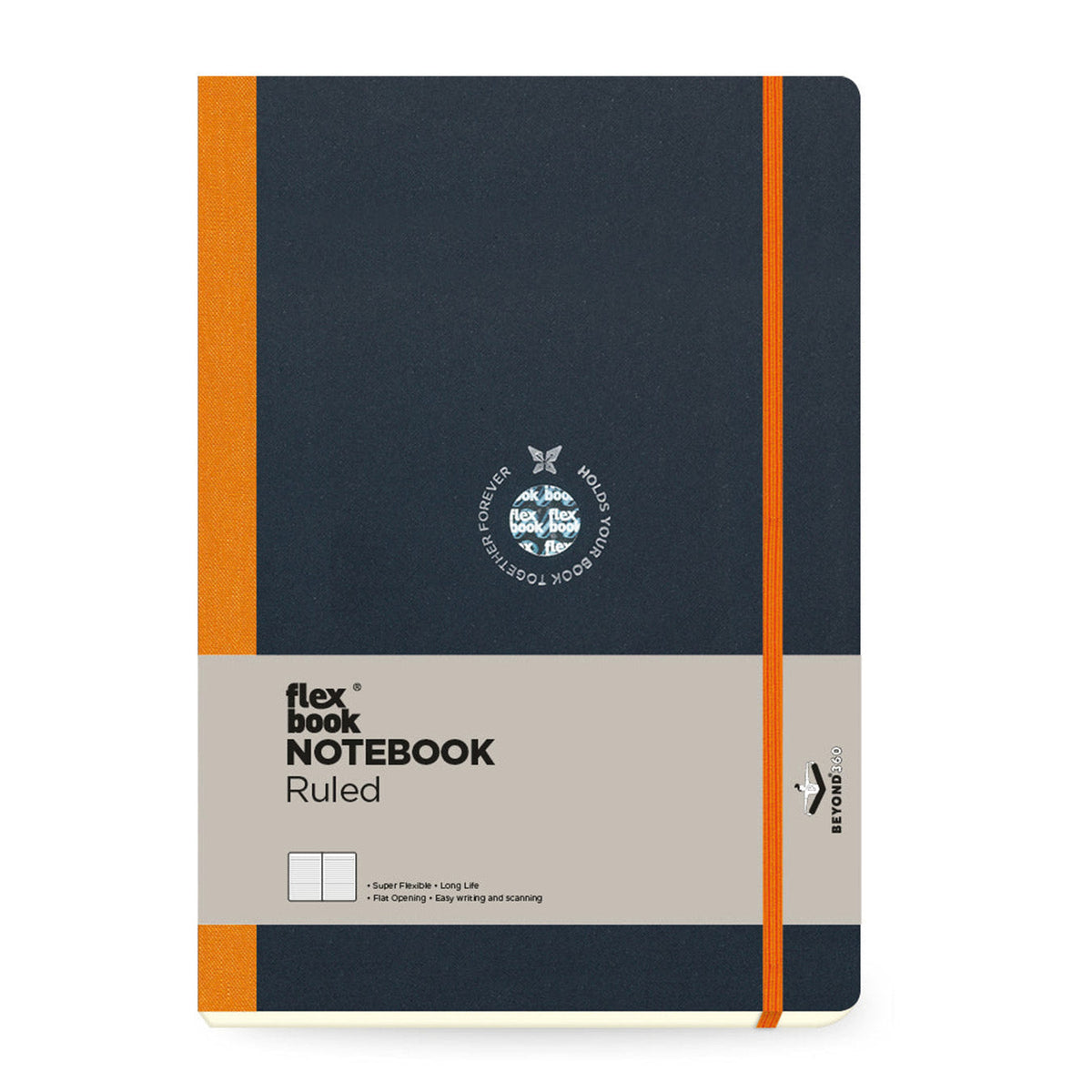 Flexbook | Ruled | Large B5 Size Notebook | Orange | Flex Global