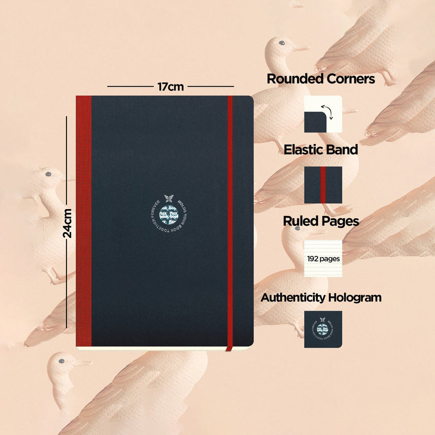 Flexbook | Ruled | Large B5 Size Notebook | Red | Flex Global