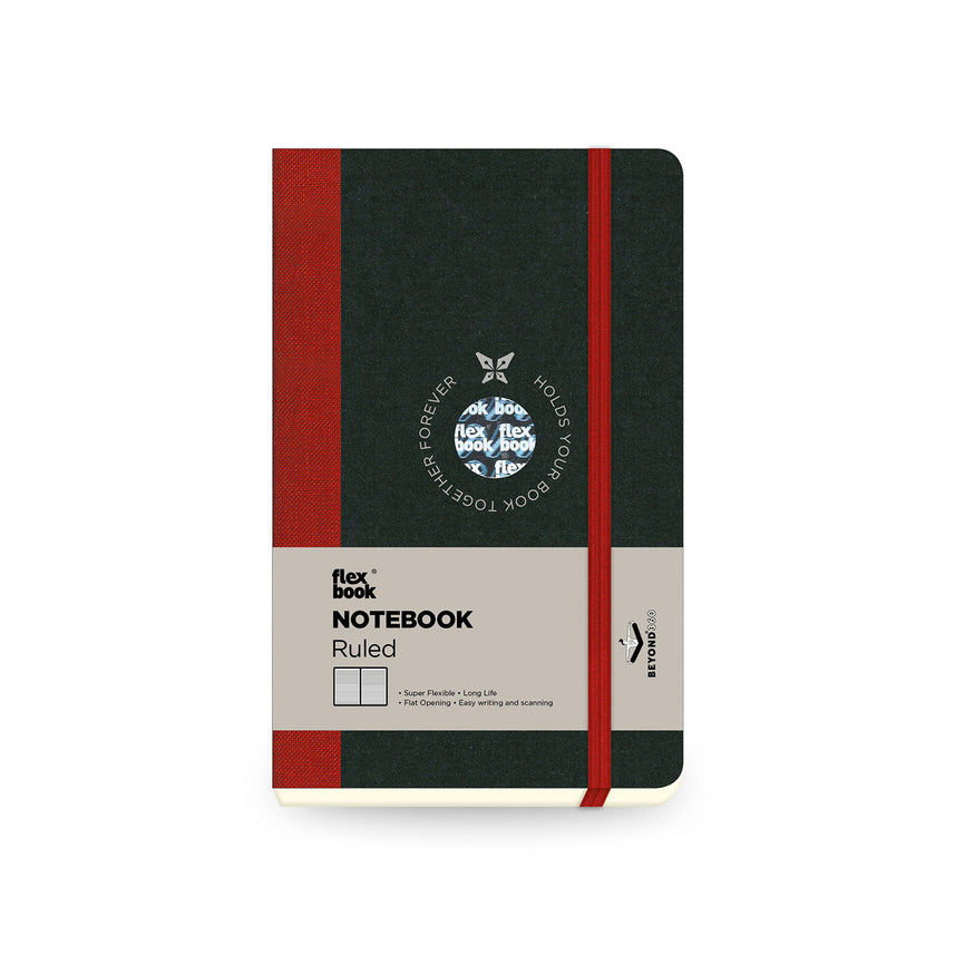 Flexbook | Ruled | Pocket A6 Size Notebook | Red | Flex Global