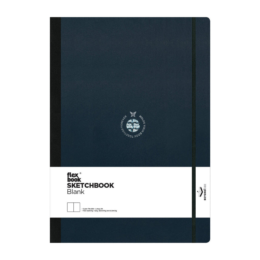 Flexbook | Blank | Large A4 Size Sketchbook | Black | Flex Global Sketchbook