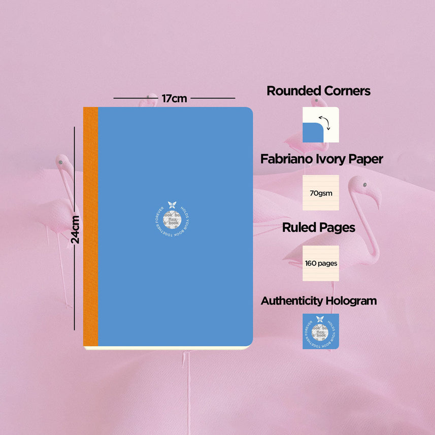 Flexbook | Ruled | Large B5 Size Notebook | Blue | Smartbook