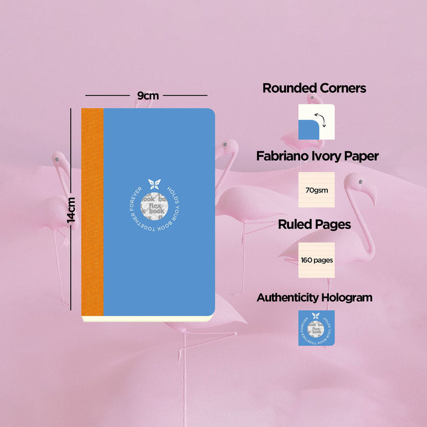 Flexbook | Ruled | Pocket A6 Size Notebook | Blue | Smartbook