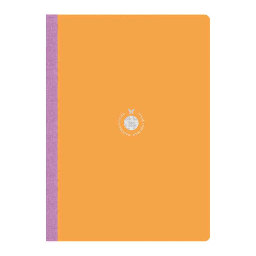 Flexbook | Ruled | Large A4 Size Notebook | Orange | Smartbook