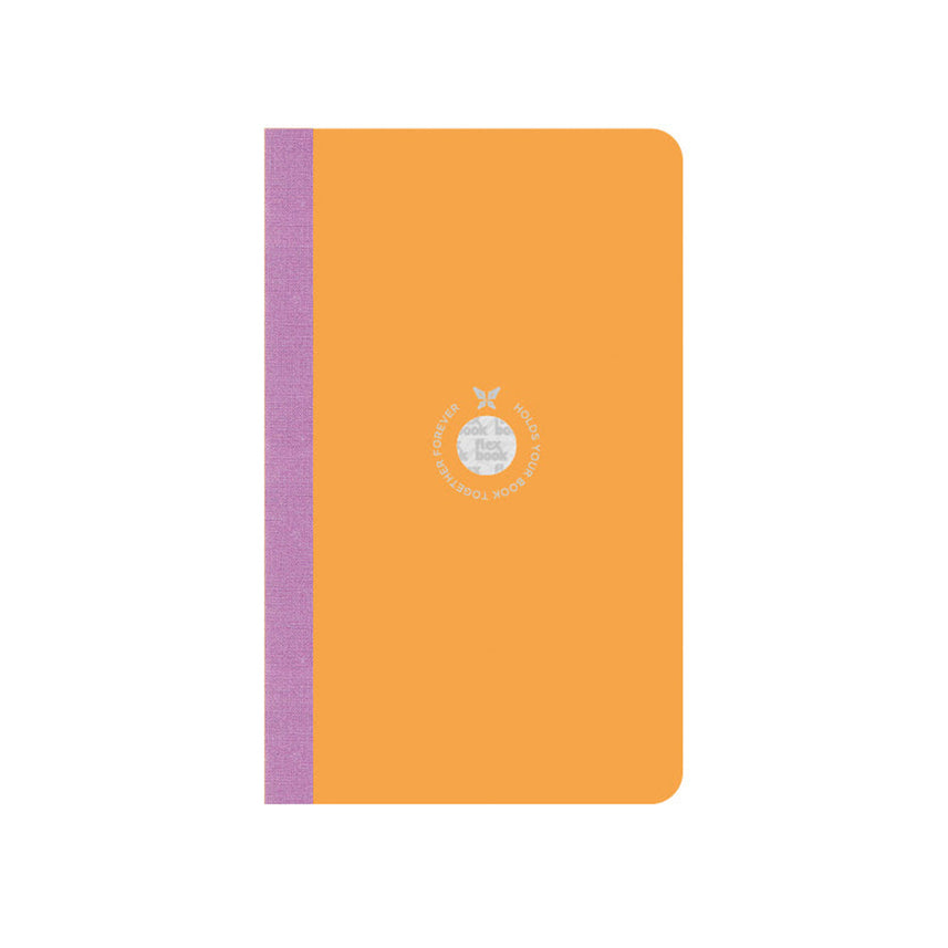Flexbook | Ruled | Medium A5 Size Notebook | Orange | Smartbook