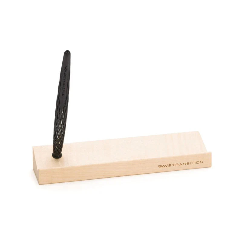 Pininfarina Forever Wave Ethergraf Pencil with Maple Wood Base – Black